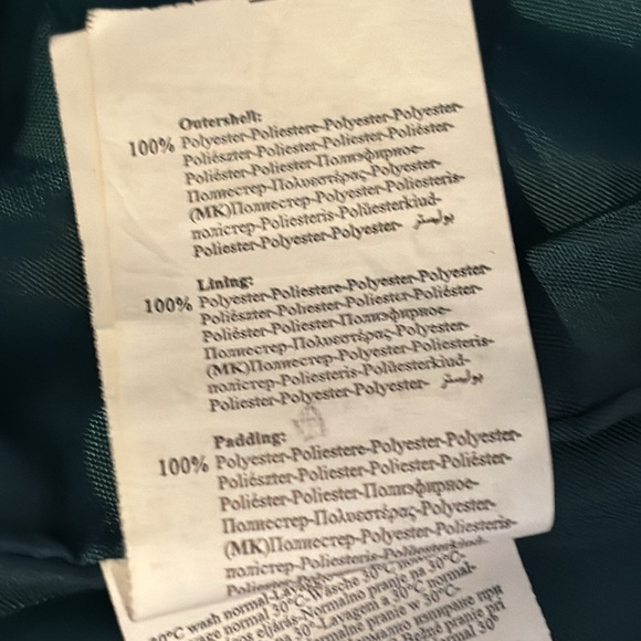 TerraNova Giubbotto short jacket women small puffer hooded Green Coat - Picture 6 of 6